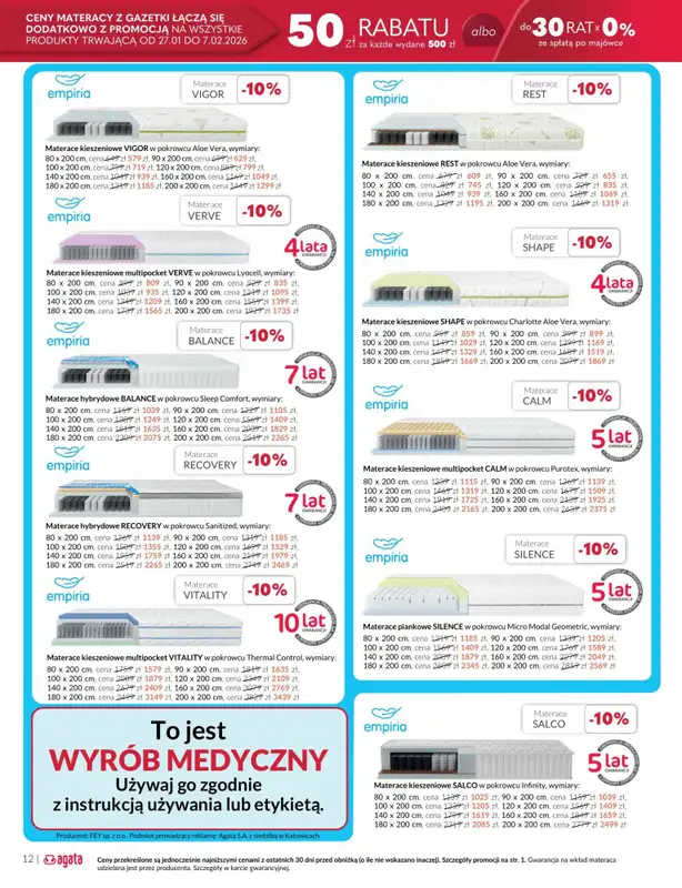 Salony Agata - gazetka promocyjna Gazetka Ełk od wtorku 27.01 do piątku 06.02 - strona 12