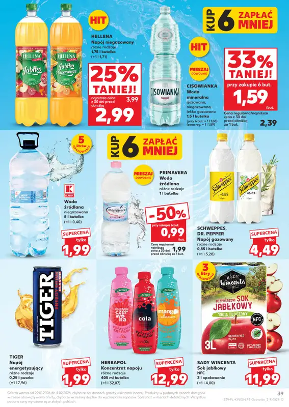 Kaufland - gazetka promocyjna Oferta Kaufland od czwartku 29.01 do środy 04.02 - strona 39