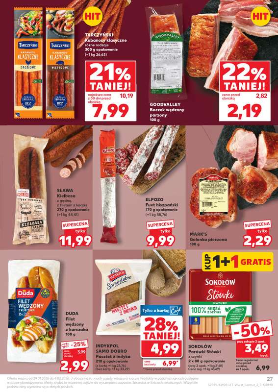 Kaufland - gazetka promocyjna Oferta Kaufland od czwartku 29.01 do środy 04.02 - strona 27