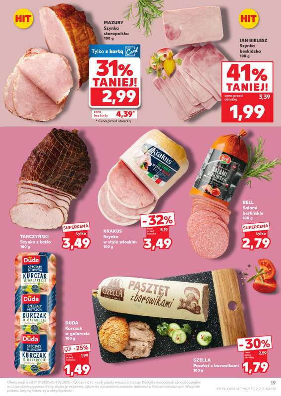 Kaufland - gazetka promocyjna Oferta Kaufland od czwartku 29.01 do środy 04.02 - strona 19