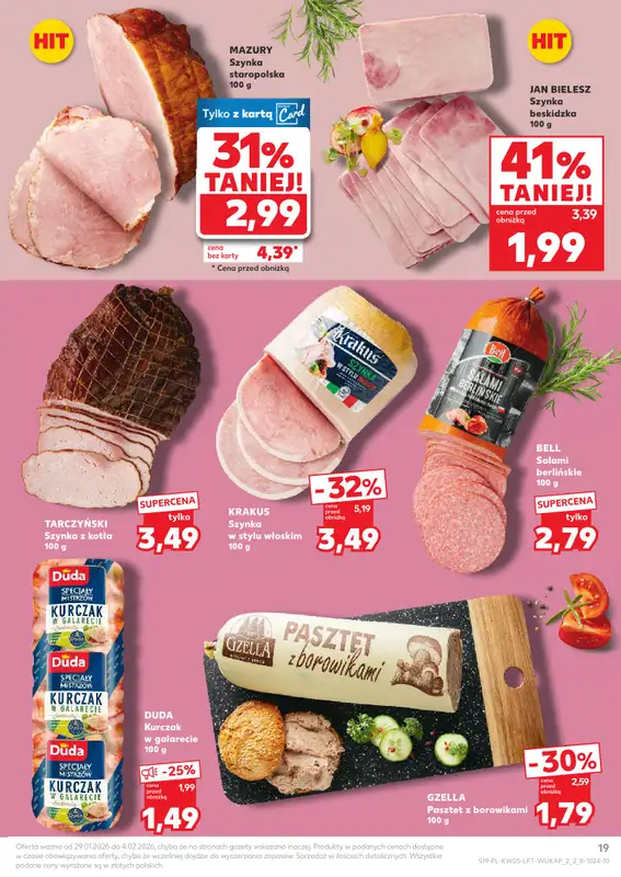 Kaufland - gazetka promocyjna Oferta Kaufland od czwartku 29.01 do środy 04.02 - strona 19
