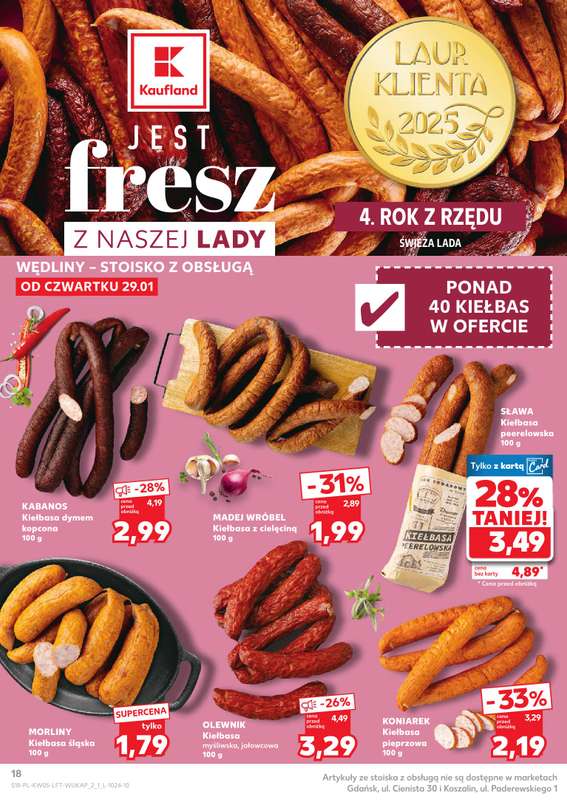 Kaufland - gazetka promocyjna Oferta Kaufland od czwartku 29.01 do środy 04.02 - strona 18