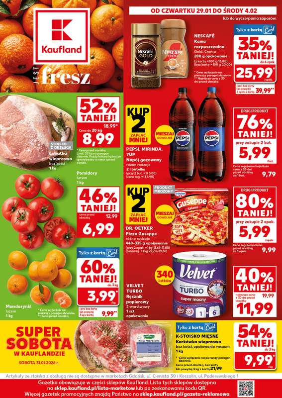 Kaufland - gazetka promocyjna Oferta Kaufland od czwartku 29.01 do środy 04.02