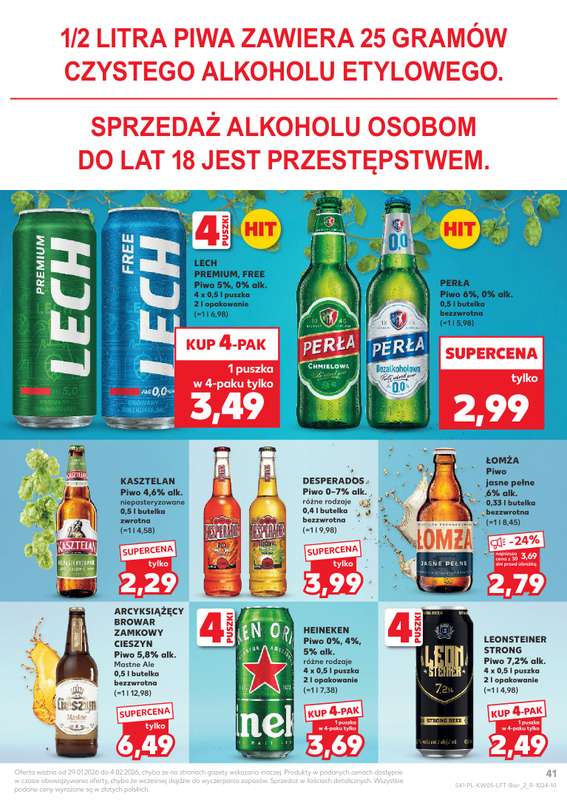Kaufland - gazetka promocyjna Oferta Kaufland od czwartku 29.01 do środy 04.02 - strona 41