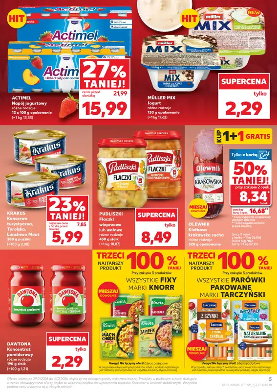 Kaufland - gazetka promocyjna Oferta Kaufland od czwartku 29.01 do środy 04.02 - strona 5