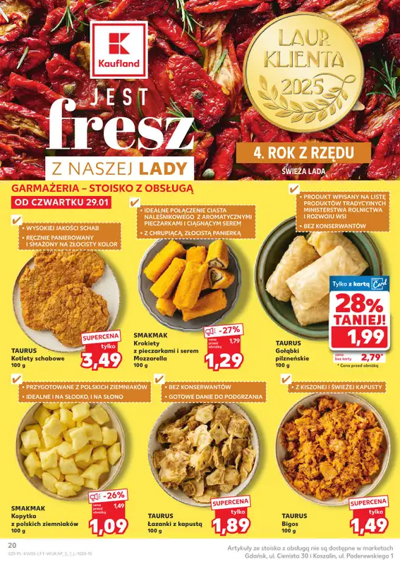 Kaufland - gazetka promocyjna Oferta Kaufland od czwartku 29.01 do środy 04.02 - strona 20