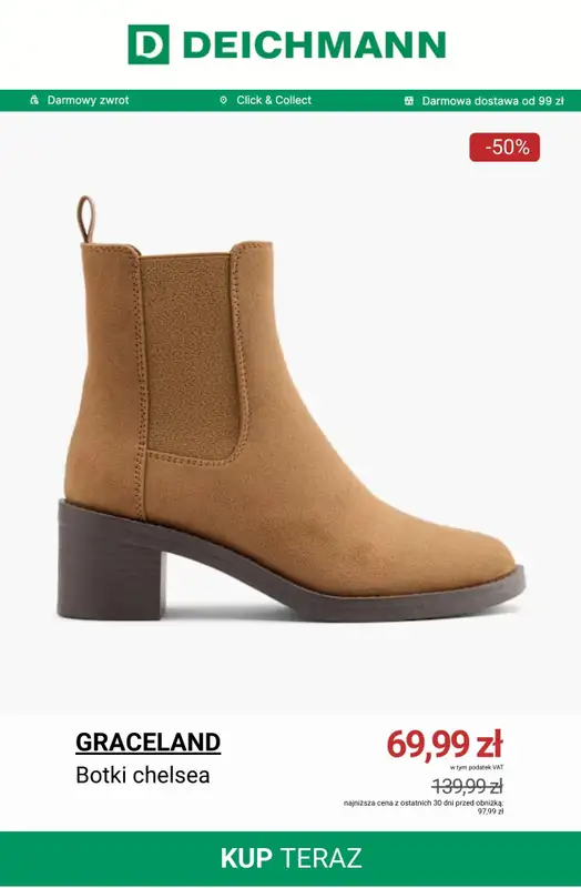 Deichmann - gazetka promocyjna Wyprzedaż do 99 zł od poniedziałku 26.01  - strona 9