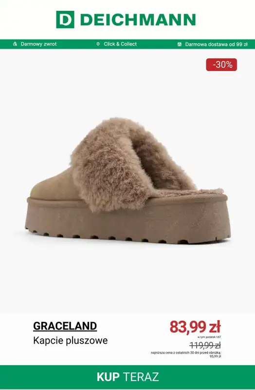 Deichmann - gazetka promocyjna Wyprzedaż do 99 zł od poniedziałku 26.01  - strona 10