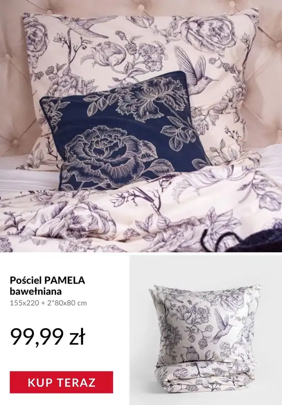 Homla - gazetka promocyjna Wiosenne pościele od poniedziałku 26.01  - strona 3