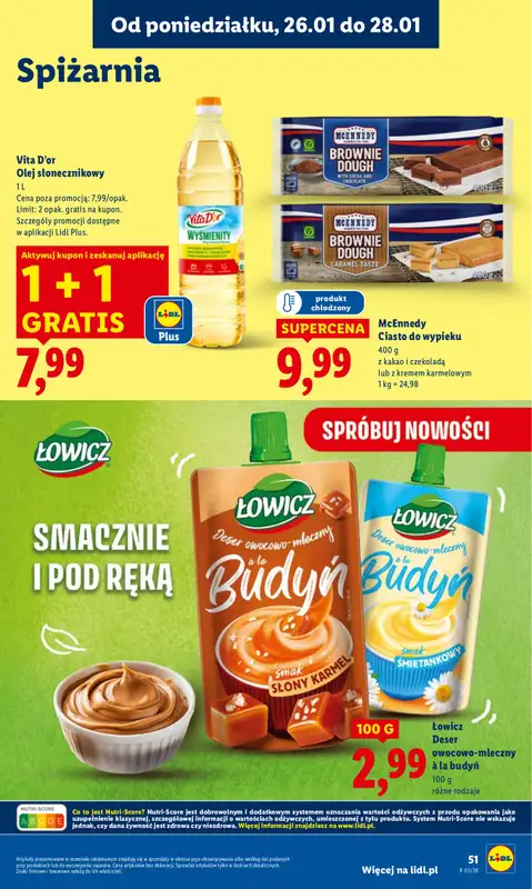 Lidl - gazetka promocyjna Oferta od poniedziałku od poniedziałku 26.01 do środy 28.01 - strona 51