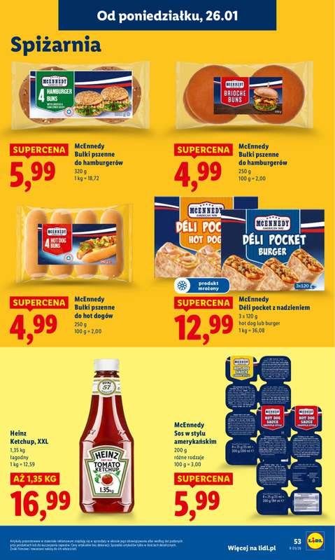 Lidl - gazetka promocyjna Oferta od poniedziałku od poniedziałku 26.01 do środy 28.01 - strona 53
