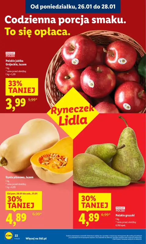 Lidl - gazetka promocyjna Oferta od poniedziałku od poniedziałku 26.01 do środy 28.01 - strona 22