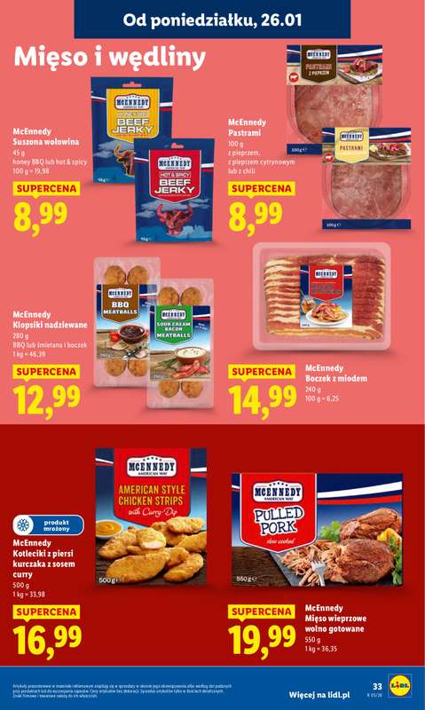 Lidl - gazetka promocyjna Oferta od poniedziałku od poniedziałku 26.01 do środy 28.01 - strona 33