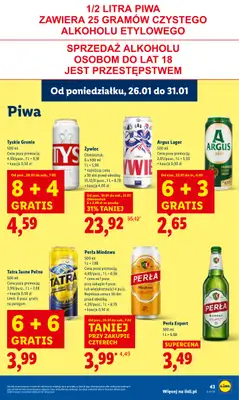 Lidl - gazetka promocyjna Oferta od poniedziałku od poniedziałku 26.01 do środy 28.01 - strona 43