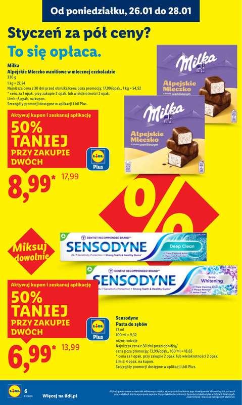Lidl - gazetka promocyjna Oferta od poniedziałku od poniedziałku 26.01 do środy 28.01 - strona 6