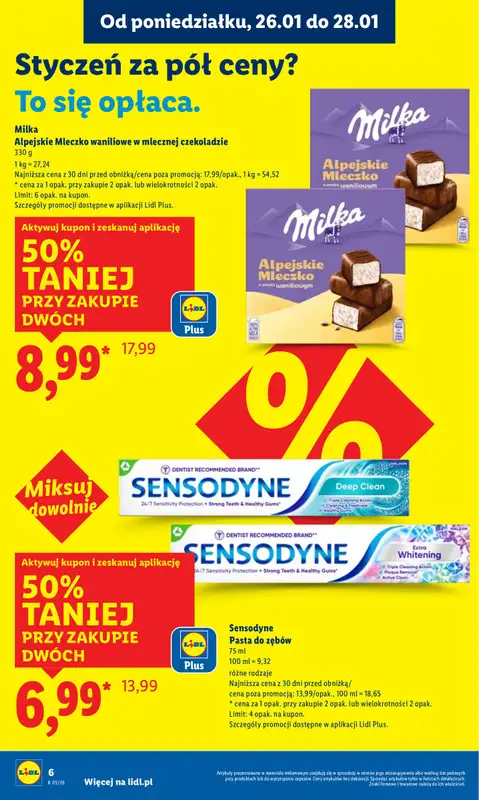 Lidl - gazetka promocyjna Oferta od poniedziałku od poniedziałku 26.01 do środy 28.01 - strona 6