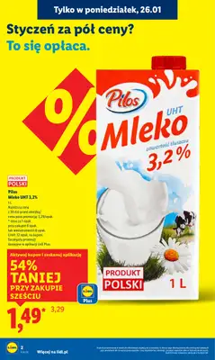 Lidl - gazetka promocyjna Oferta od poniedziałku od poniedziałku 26.01 do środy 28.01 - strona 2
