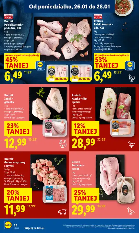Lidl - gazetka promocyjna Oferta od poniedziałku od poniedziałku 26.01 do środy 28.01 - strona 28