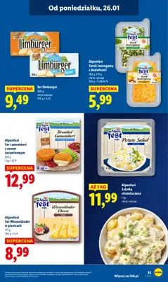 Lidl - gazetka promocyjna Oferta od poniedziałku od poniedziałku 26.01 do środy 28.01 - strona 35