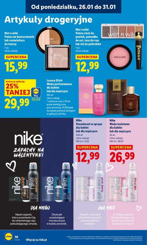 Lidl - gazetka promocyjna Oferta od poniedziałku od poniedziałku 26.01 do środy 28.01 - strona 56