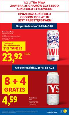 Lidl - gazetka promocyjna Oferta od poniedziałku od poniedziałku 26.01 do środy 28.01 - strona 17
