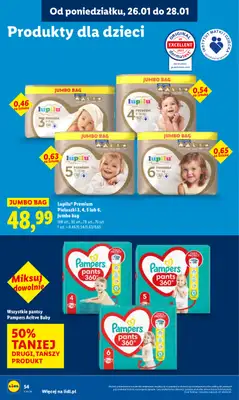 Lidl - gazetka promocyjna Oferta od poniedziałku od poniedziałku 26.01 do środy 28.01 - strona 54