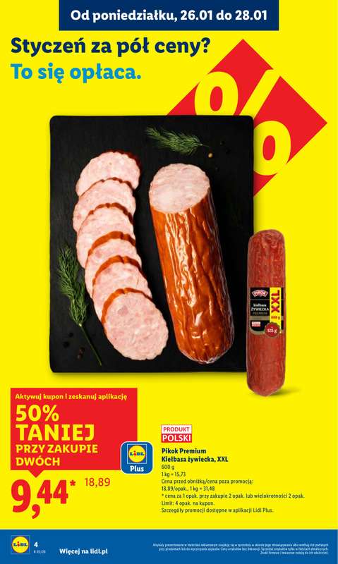 Lidl - gazetka promocyjna Oferta od poniedziałku od poniedziałku 26.01 do środy 28.01 - strona 4