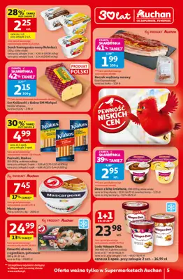Auchan - gazetka promocyjna 30 Lat Supermarket Auchan od czwartku 29.01 do środy 04.02 - strona 5