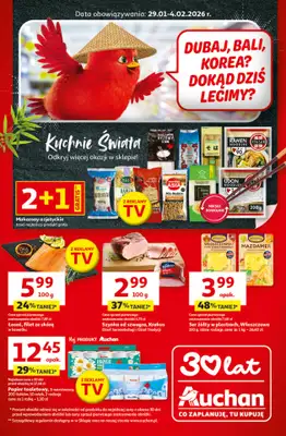 Auchan - gazetka promocyjna 30 Lat Supermarket Auchan od czwartku 29.01 do środy 04.02