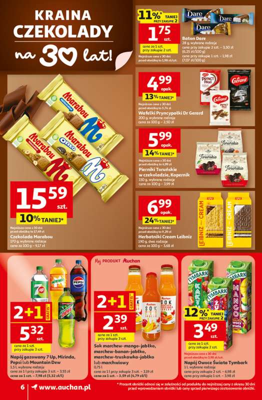 Auchan - gazetka promocyjna 30 Lat Supermarket Auchan od czwartku 29.01 do środy 04.02 - strona 6