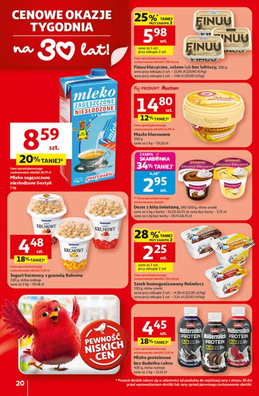 Auchan - gazetka promocyjna 30 Lat Hipermarket Auchan od czwartku 29.01 do środy 04.02 - strona 20