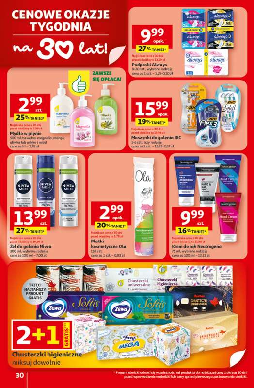 Auchan - gazetka promocyjna 30 Lat Hipermarket Auchan od czwartku 29.01 do środy 04.02 - strona 30