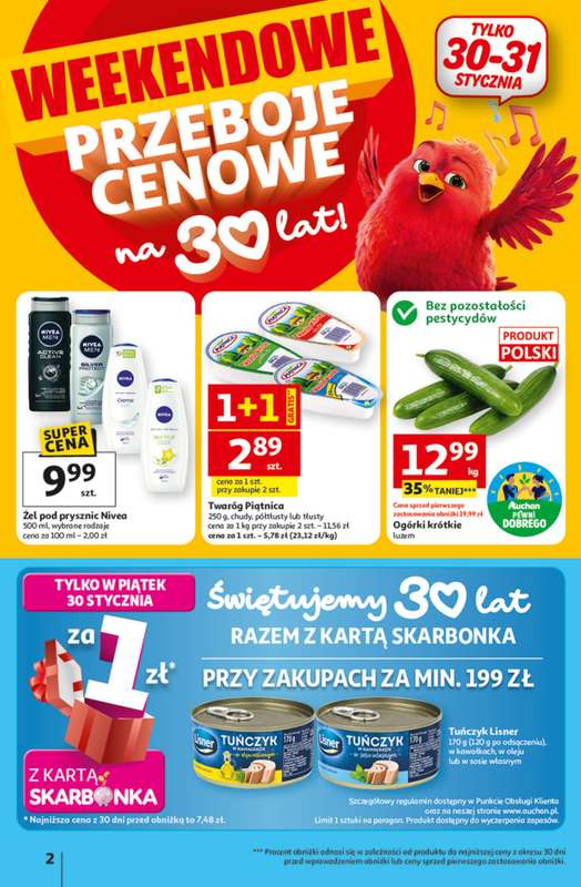 Auchan - gazetka promocyjna 30 Lat Hipermarket Auchan od czwartku 29.01 do środy 04.02 - strona 2