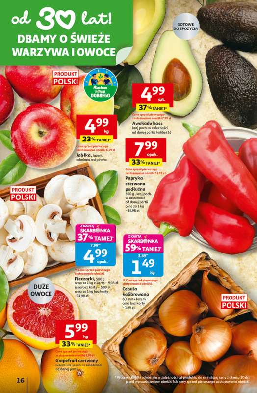 Auchan - gazetka promocyjna 30 Lat Hipermarket Auchan od czwartku 29.01 do środy 04.02 - strona 16