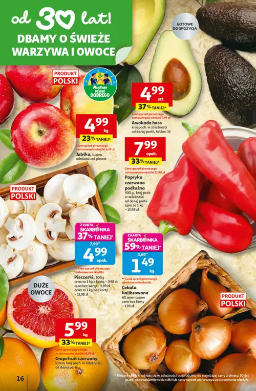 Auchan - gazetka promocyjna 30 Lat Hipermarket Auchan od czwartku 29.01 do środy 04.02 - strona 16