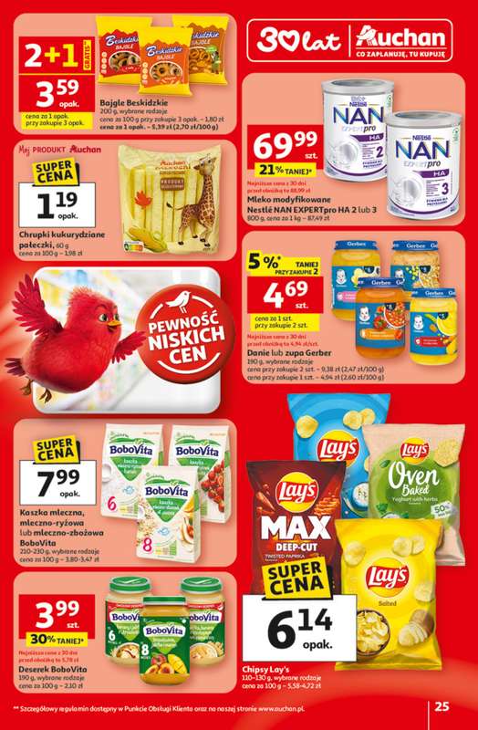 Auchan - gazetka promocyjna 30 Lat Hipermarket Auchan od czwartku 29.01 do środy 04.02 - strona 25