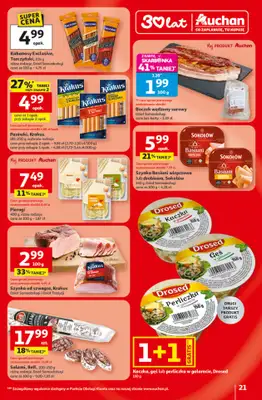 Auchan - gazetka promocyjna 30 Lat Hipermarket Auchan od czwartku 29.01 do środy 04.02 - strona 21
