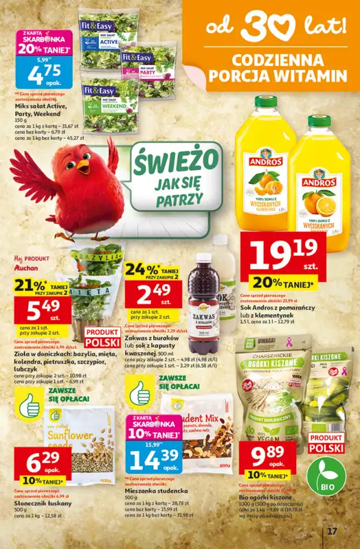 Auchan - gazetka promocyjna 30 Lat Hipermarket Auchan od czwartku 29.01 do środy 04.02 - strona 17