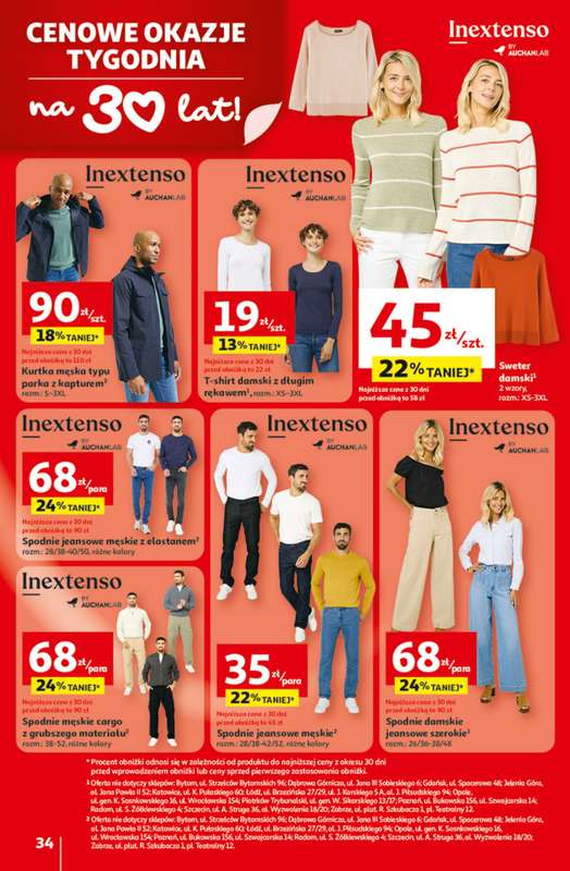 Auchan - gazetka promocyjna 30 Lat Hipermarket Auchan od czwartku 29.01 do środy 04.02 - strona 34