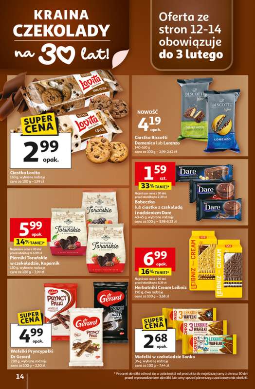 Auchan - gazetka promocyjna 30 Lat Hipermarket Auchan od czwartku 29.01 do środy 04.02 - strona 14