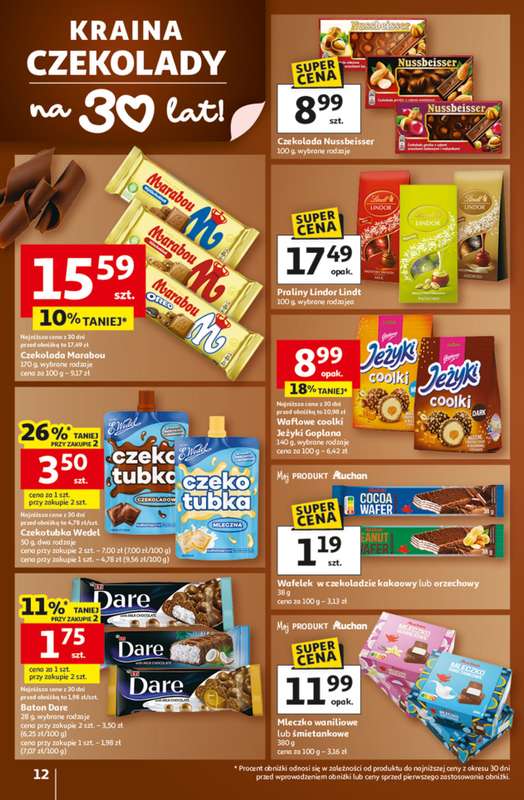 Auchan - gazetka promocyjna 30 Lat Hipermarket Auchan od czwartku 29.01 do środy 04.02 - strona 12