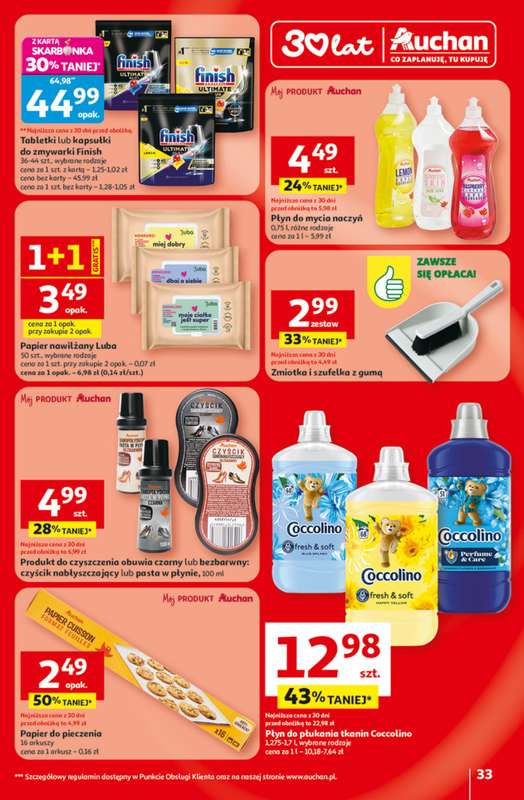 Auchan - gazetka promocyjna 30 Lat Hipermarket Auchan od czwartku 29.01 do środy 04.02 - strona 33