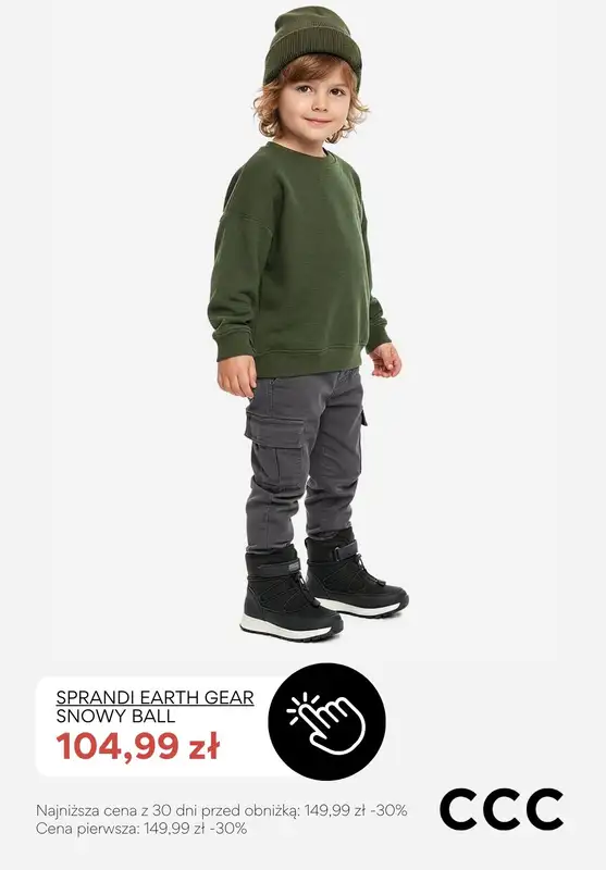 CCC - gazetka promocyjna Obuwie zimowe na FERIE - promocje! od wtorku 27.01  - strona 7