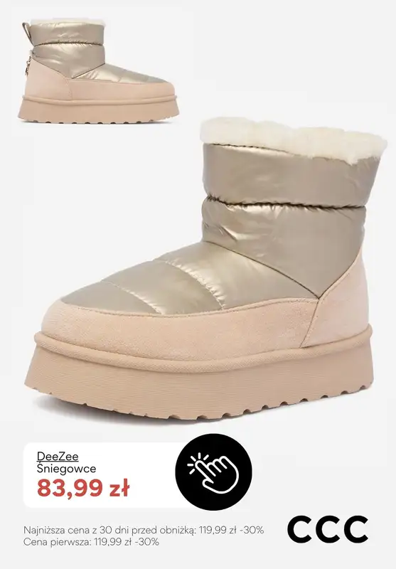 CCC - gazetka promocyjna Obuwie zimowe na FERIE - promocje!   - strona 2