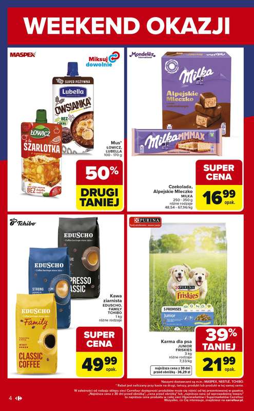 Carrefour - gazetka promocyjna Gazetka weekend okazji już od czwartku od czwartku 29.01 do soboty 31.01 - strona 4