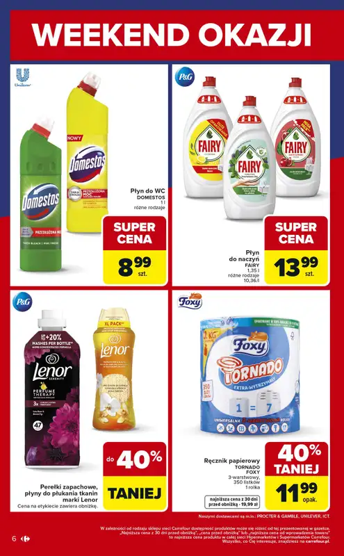 Carrefour - gazetka promocyjna Gazetka weekend okazji już od czwartku od czwartku 29.01 do soboty 31.01 - strona 6