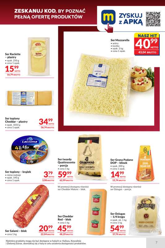 Makro - gazetka promocyjna Oferta dla gastronomii od wtorku 27.01 do poniedziałku 02.02 - strona 7