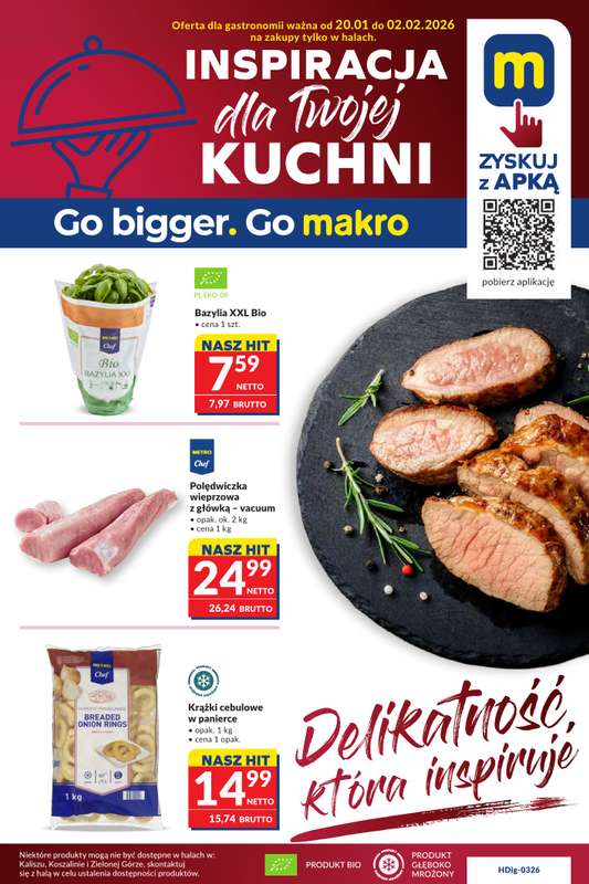 Makro - gazetka promocyjna Oferta dla gastronomii od wtorku 27.01 do poniedziałku 02.02