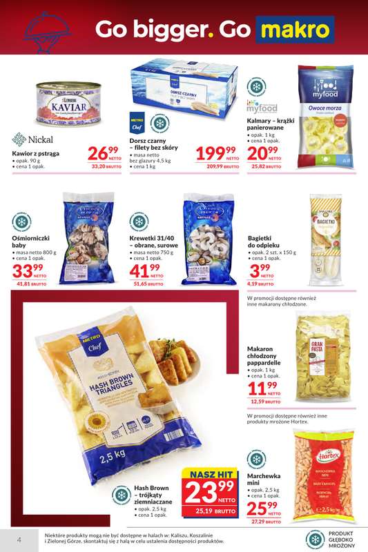 Makro - gazetka promocyjna Oferta dla gastronomii od wtorku 27.01 do poniedziałku 02.02 - strona 4