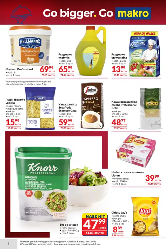 Makro - gazetka promocyjna Oferta dla gastronomii od wtorku 27.01 do poniedziałku 02.02 - strona 8
